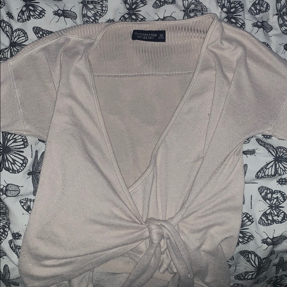 abercombie & fitch tie front top